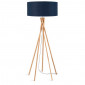 Lampadaire bambou abat-jour bleu|Lampadaire|Lampe Avenue