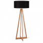 Lampadaire bambou 4 pieds abat-jour noir|Lampadaire|Lampe Avenue
