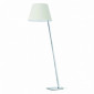 Lampadaire chromé avec un abat-jour blanc - Faro|Lampadaire|Lampe Avenue