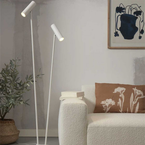 Lampadaire double blanc|Lampadaire|Lampe Avenue