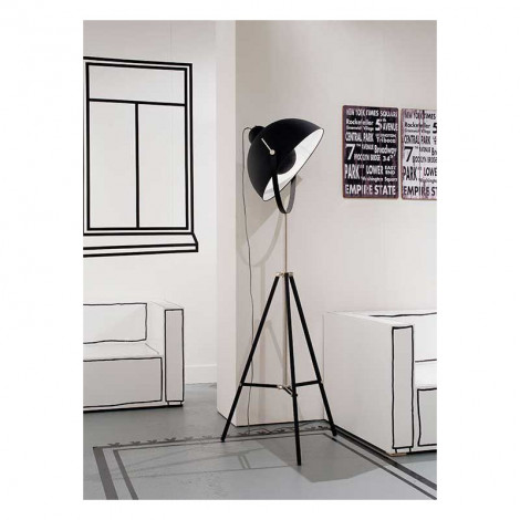 Lampadaire projecteur Hollywood noir|Lampadaire|Lampe Avenue