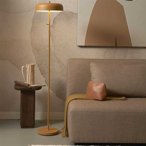 Lampadaire Porto moutarde en métal|Lampadaire|Lampe Avenue