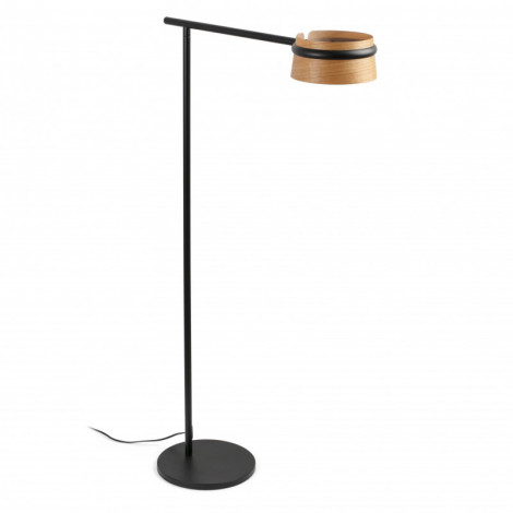 Lampadaire abat-jour bois LED 3 intensités|Lampadaire|Lampe Avenue