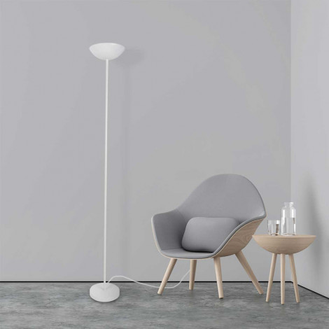 Lampadaire blanc droit|Lampadaire|Lampe Avenue
