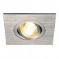 TRIA XL GU10 carré encastré alu brossé max 50W clips ressorts|Spot|Lampe Avenue