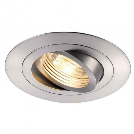 TRIA XL GU10 rond encastré alu brossé max 50W clips ressorts|Spot|Lampe Avenue