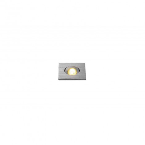 KIT TRIA MINI LED carré encastré alu brossé 3W 3000K 30° alim et clips ressorts|Spot|Lampe Avenue