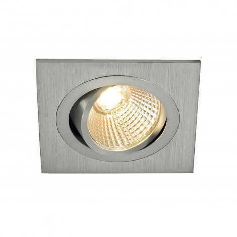 KIT TRIA DL CARRE alu brossé 6W 2700K 38°|Spot|Lampe Avenue