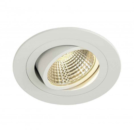 KIT TRIA LED DL ROND blanc mat 6W 3000K 38° clips ressorts|Spot|Lampe Avenue