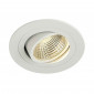 KIT TRIA LED DL ROND blanc mat 6W 3000K 38° clips ressorts|Spot|Lampe Avenue
