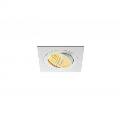 KIT TRIA LED carré blanc 12W 2700K 38° alim et clips ressorts inclus|Spot|Lampe Avenue