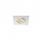 KIT TRIA LED carré blanc 12W 3000K 38° alim et clips ressorts inclus|Spot|Lampe Avenue