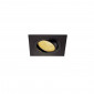 KIT TRIA LED carré noir 12W 2700K 38° alim et clips ressorts inclus|Spot|Lampe Avenue