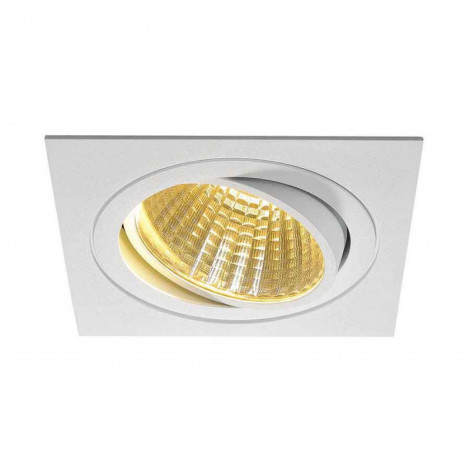 KIT TRIA LED carré blanc 25W 2700K 30° alim et clips ressorts inclus|Spot|Lampe Avenue