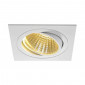 KIT TRIA LED carré blanc 25W 2700K 30° alim et clips ressorts inclus|Spot|Lampe Avenue