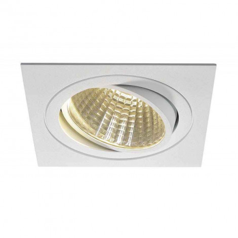 KIT TRIA LED carré blanc 25W 3000K 30° alim et clips ressorts inclus|Spot|Lampe Avenue