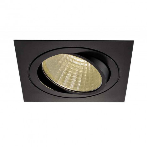 KIT TRIA LED carré noir 25W 3000K 30° alim et clips ressorts inclus|Spot|Lampe Avenue