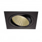 KIT TRIA LED carré noir 25W 3000K 30° alim et clips ressorts inclus|Spot|Lampe Avenue