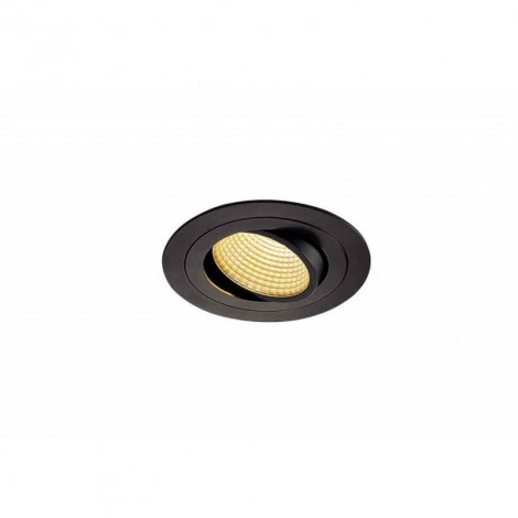 KIT TRIA LED rond noir 12W 2700K 38° alim et clips ressorts inclus|Spot|Lampe Avenue