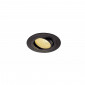 KIT TRIA LED rond noir 12W 2700K 38° alim et clips ressorts inclus|Spot|Lampe Avenue