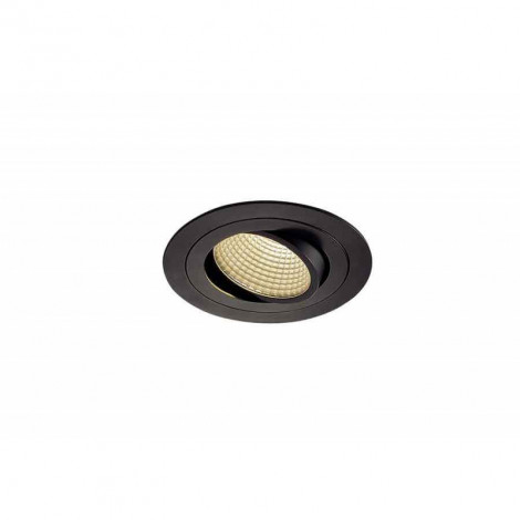 KIT TRIA LED rond noir 12W 3000K 38° alim et clips ressorts inclus|Spot|Lampe Avenue