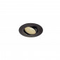 KIT TRIA LED rond noir 12W 3000K 38° alim et clips ressorts inclus|Spot|Lampe Avenue