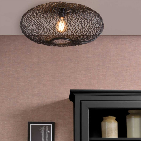 Plafonnier en bambou noir|Plafonnier|Lampe Avenue