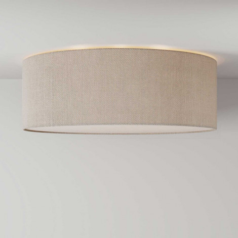 Plafonnier cylindrique en jute claire - 3 dimensions|Plafonnier|Lampe Avenue