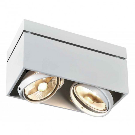 KARDAMOD SURFACE CARRE ES111 DOUBLE plafonnier blanc 2x GU10 max 2x75W|Plafonnier|Lampe Avenue