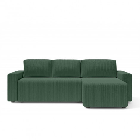 Canapé angle MAX convertible velours côtelé vert 4 places|Canape|Baita Home