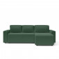Canapé angle MAX convertible velours côtelé vert 4 places|Canape|Baita Home