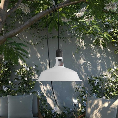 Baladeuse extérieure blanche sur prise|Exterieur|Lampe Avenue