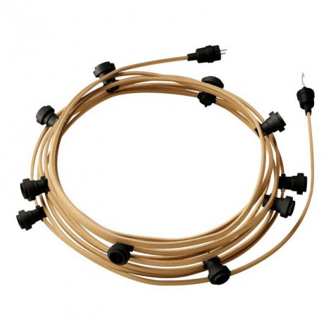 Guirlande guinguette beige 10 ampoules|Exterieur|Lampe Avenue Guirlande guinguette beige 10 ampoules|Exterieur|Lampe Avenue