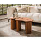 Kamea - lot de 2 tables basses - bois massif d'acacia - 80 et 65 cm|Table Basse|BestMobilier