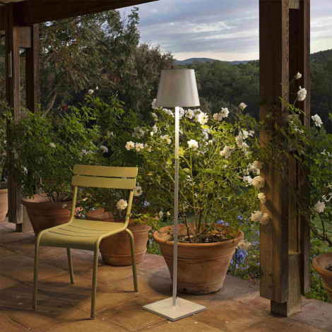 Lampadaire extérieur sans fil blanc rechargeable|Exterieur|Lampe Avenue
