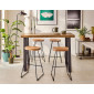 Djoda - lot de 4 tabourets de bar - bois massif d'acacia|Chaise|BestMobilier