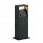 LOGS 40 borne carré anthracite 6W LED blanc chaud|Exterieur|Lampe Avenue