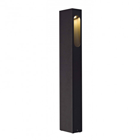 SLOTBOX 70 borne rectangulaire anthracite 45W LED blanc chaud|Exterieur|Lampe Avenue
