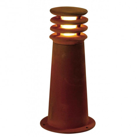 RUSTY 40 borne fonte rouillée E27 éco énergie max 11W IP55|Exterieur|Lampe Avenue