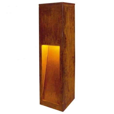 RUSTY SLOT 50 LED borne fonte rouillée LED 3000K IP55|Exterieur|Lampe Avenue