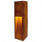 RUSTY SLOT 50 LED borne fonte rouillée LED 3000K IP55|Exterieur|Lampe Avenue