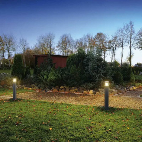 F-POL borne ronde anthracite E27 max 20W|Exterieur|Lampe Avenue