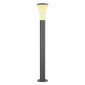ALPA CONE 100 borne gris foncé E27 éco énergie max 24W IP55|Exterieur|Lampe Avenue