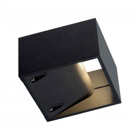 LOGS WALL applique carrée anthracite 6W LED blanc chaud|Exterieur|Lampe Avenue LOGS WALL applique carrée anthracite 6W LED blanc chaud|Exterieur|Lampe Avenue