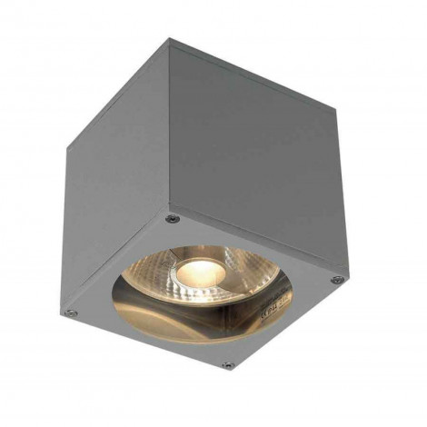 BIG THEO WALL OUT applique carré gris argent ES111 max 75W|Exterieur|Lampe Avenue