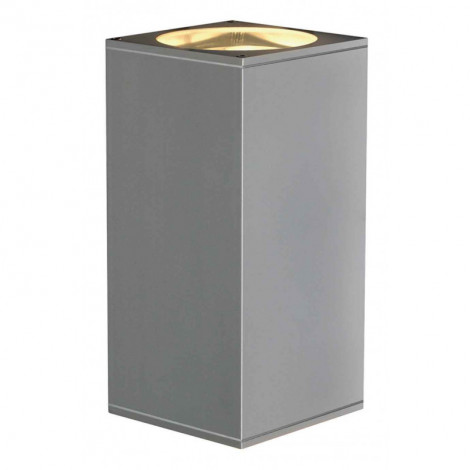 BIG THEO UPetDOWN OUT applique carrée gris argent ES111 max 2x75W|Exterieur|Lampe Avenue