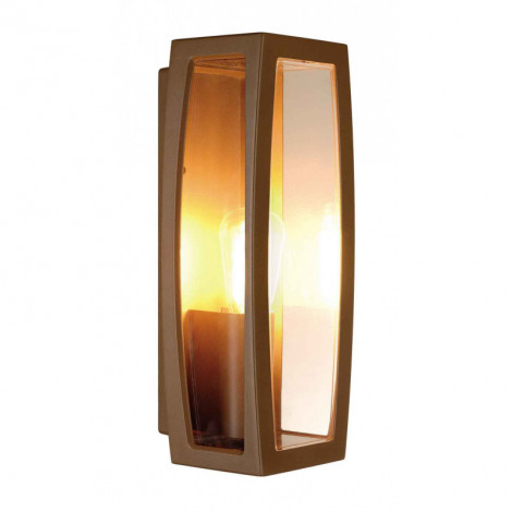 MERIDIAN BOX 2 applique fonte rouillée E27 max 25W plastique transparent|Exterieur|Lampe Avenue