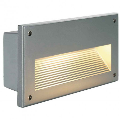 BRICK DOWNUNDER E14 encastré gris argent max 40W IP44|Exterieur|Lampe Avenue
