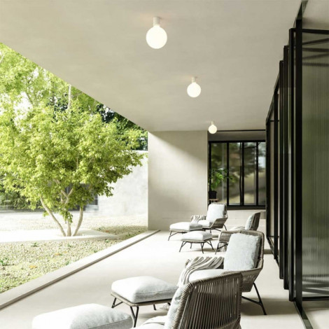Douille électrique blanche étanche|Exterieur|Lampe Avenue