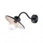Applique extérieure col de cygne noire avec detecteur|Exterieur|Lampe Avenue
